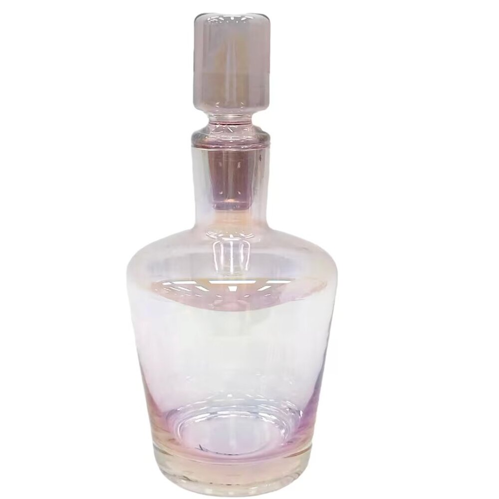 40.5oz Pink Glass Decanter - Picture 3 of 5